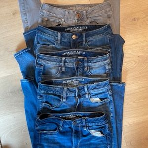 5 pairs of American Eagle Jeans, size 4